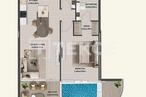 Appartement de 1 chambre à Majan, UAE No. 172201 16