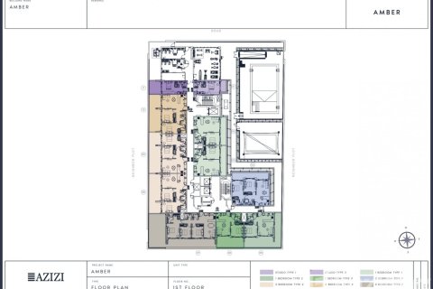 Квартира с 2 спальнями в AZIZI AMBER, Al Furjan, ОАЭ №97129 3