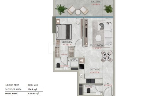 2 غرف نوم شقة في Falcon City of Wonders, الإمارات العربية المتحدة رقم 155287 10