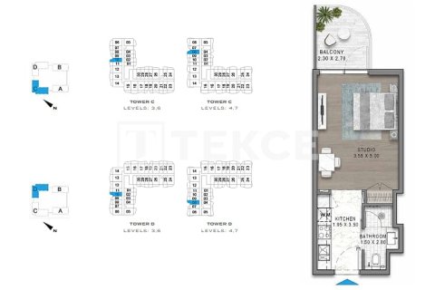 Appartement de 1 chambre à Golf City, UAE No. 222306 18