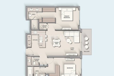 Apartment de 2 dormitorios en City of Arabia, UAE No. 151513 5
