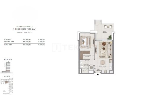 Apartment de 3 dormitorios en Dubai, UAE No. 136234 18