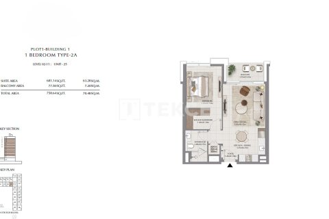Apartment de 3 dormitorios en Dubai, UAE No. 136234 17
