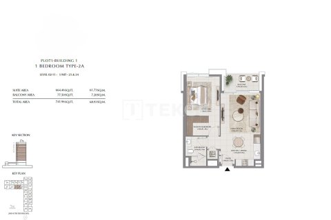 Apartment de 3 dormitorios en Dubai, UAE No. 136234 16