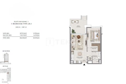 Apartment de 3 dormitorios en Dubai, UAE No. 136234 23