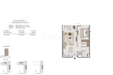 Apartment de 3 dormitorios en Dubai, UAE No. 136234 19