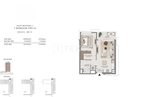 Apartment de 3 dormitorios en Dubai, UAE No. 136234 14