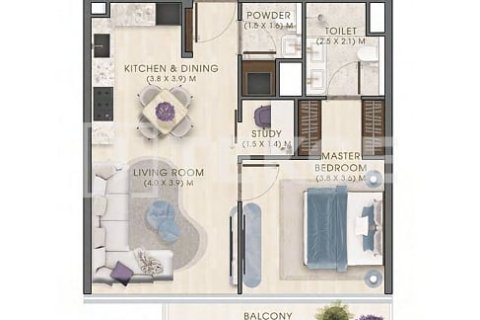 Apartment de 1 dormitorio en Dubai, UAE No. 205640 23