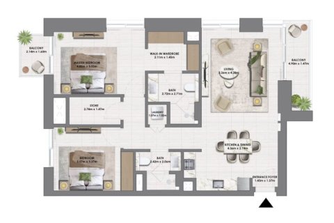 Apartment de 1 dormitorio en Downtown Dubai (Downtown Burj Dubai), UAE No. 153787 6