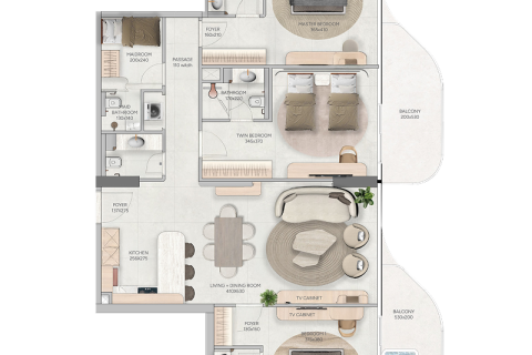 Apartment de 1 dormitorio en Dubai, UAE No. 153508 12