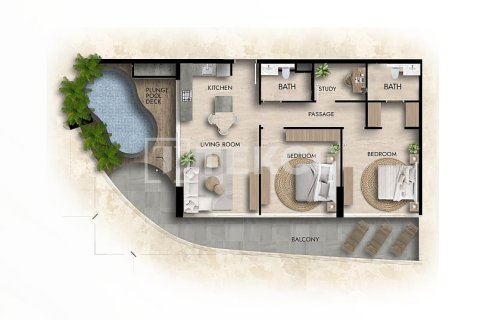 Apartment de 1 dormitorio en Arjan, UAE No. 143991 24