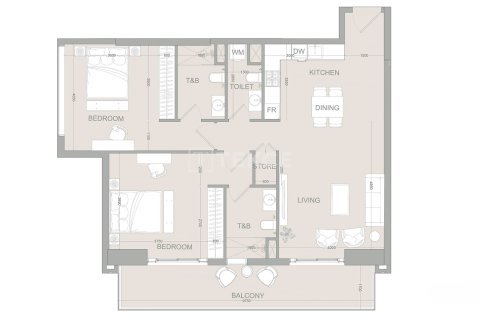 Apartment de 2 dormitorios en Dubai Sports City, UAE No. 213389 15