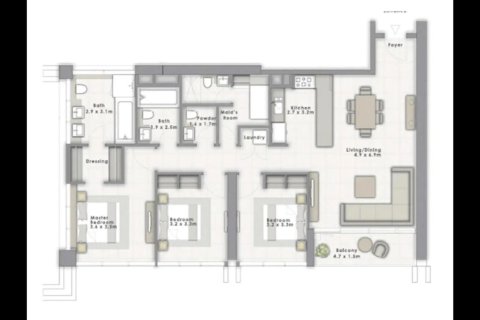 Квартира с 3 спальнями в Forte, ОАЭ №220374 9
