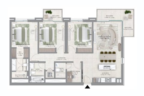 1 غرف نوم شقة في Dubai Creek Harbour, الإمارات العربية المتحدة رقم 153792 4