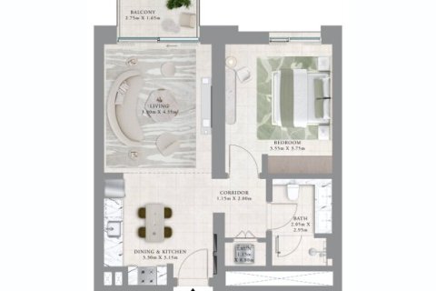 1 غرف نوم شقة في Dubai Creek Harbour, الإمارات العربية المتحدة رقم 153792 6