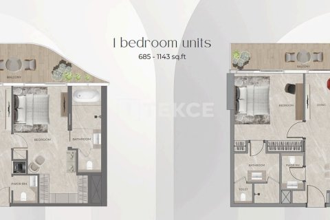 Appartement de 1 chambre à Dubai, UAE No. 143222 27