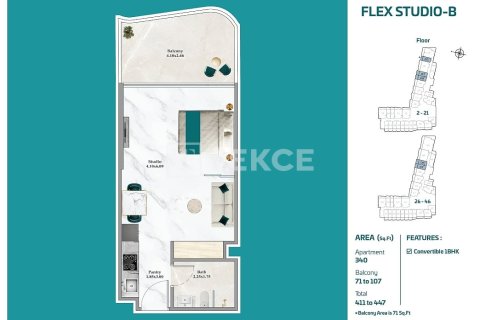 Apartment de 2 dormitorios en Dubai, UAE No. 120190 29