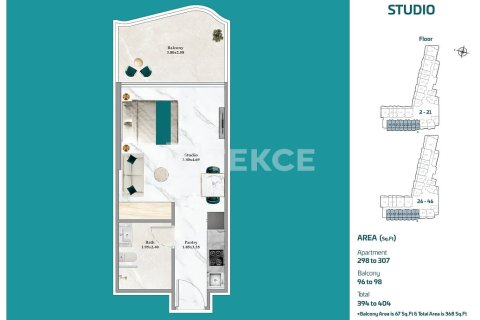 Apartment de 2 dormitorios en Dubai, UAE No. 120190 31