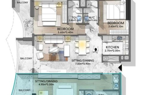 Apartment de 1 dormitorio en Dubai, UAE No. 153542 16