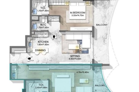 Apartment de 1 dormitorio en Dubai, UAE No. 153542 17