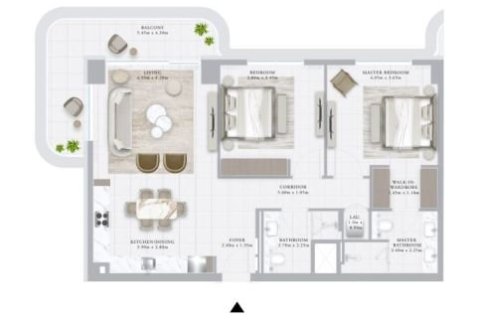 Apartment de 1 dormitorio en Mina Rashid, UAE No. 153769 4