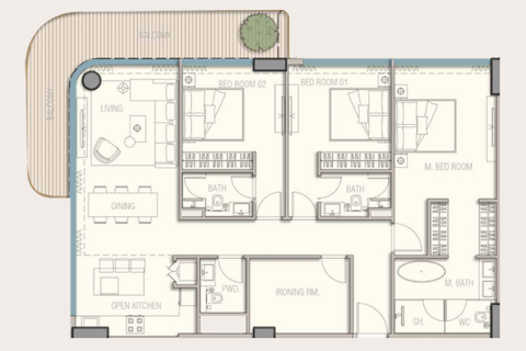 1 bedroom Apartment in Dubai, UAE No. 153457 11