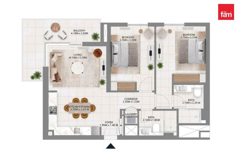 2 غرف نوم شقة في دبي هيلز استيت, الإمارات العربية المتحدة رقم 205355 3