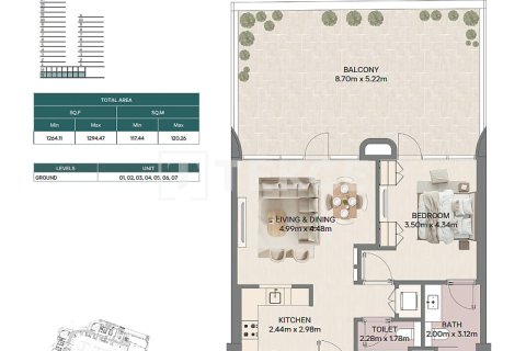 Apartamento tipo estudio Estudio en Ras Al Khaimah, UAE No. 168752 16