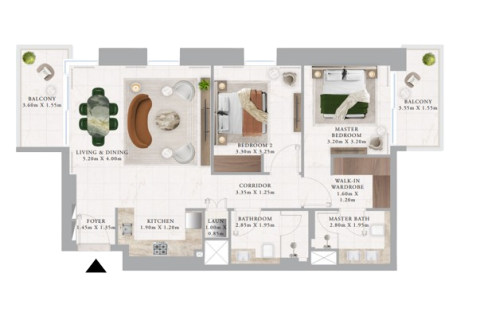 1 غرف نوم شقة في Dubai Creek Harbour, الإمارات العربية المتحدة رقم 153658 5