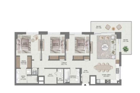 1 bedroom Apartment in EMAAR South, UAE No. 153595 7