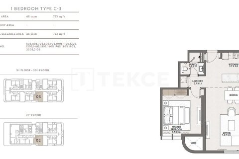 Appartement de 3 chambres à Jumeirah Village Circle, UAE No. 162915 6