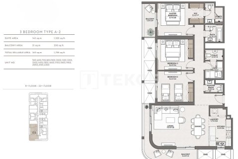 Appartement de 3 chambres à Jumeirah Village Circle, UAE No. 162915 3