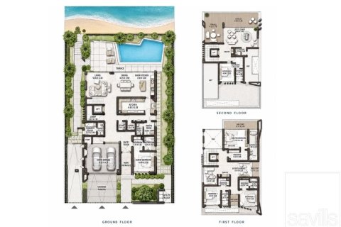 5 غرفة نوم  فيلا في Palm Jebel Ali, الإمارات العربية المتحدة رقم 222553 4