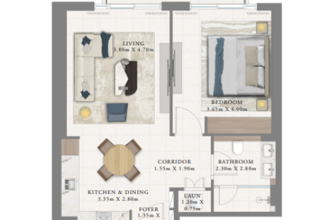 Apartment de 1 dormitorio en Dubai Marina, UAE No. 153639 6