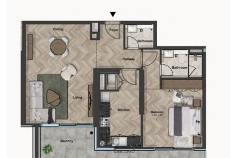 Квартира студия в Dubai Sports City, ОАЭ №153612 15