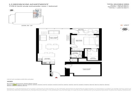 Apartment de 1 dormitorio en Sobha Hartland, UAE No. 224741 3
