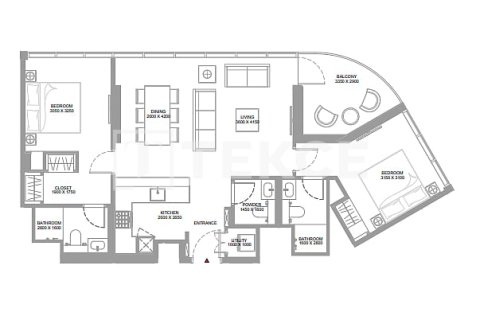 Apartment de 3 dormitorios en Umm Al Quwain, UAE No. 127023 22