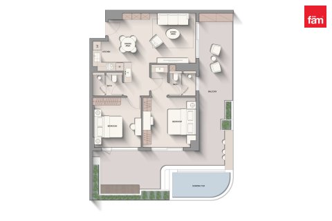 Appartement de 2 chambres à Dubai, UAE No. 226704 8