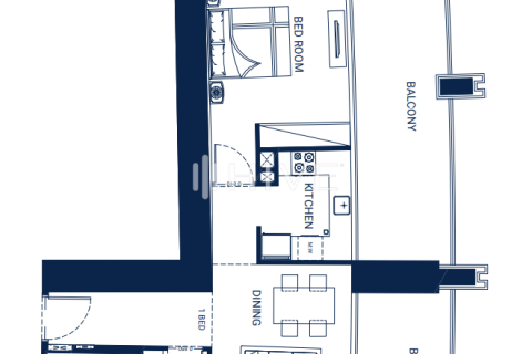 Apartment de 1 dormitorio en Sheikh Zayed Road, UAE No. 41597 3