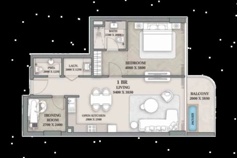 Apartment de 1 dormitorio en Dubai, UAE No. 153494 4