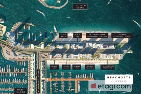 Квартира с 2 спальнями в EMAAR Beachfront, ОАЭ №76341 14