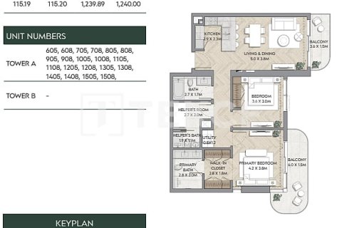 Apartment de 2 dormitorios en Ras Al Khaimah, UAE No. 168387 3