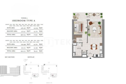 Apartment de 1 dormitorio en Dubai Hills Estate, UAE No. 136224 11
