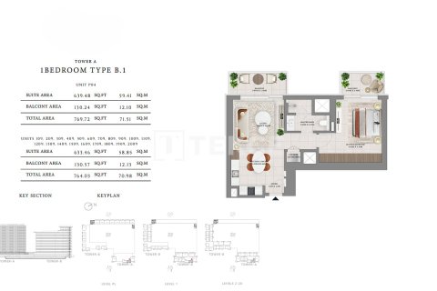 Apartment de 1 dormitorio en Dubai Hills Estate, UAE No. 136224 13