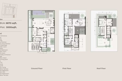 Villa de 5 chambres à Meydan, UAE No. 153493 14