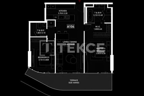 Apartment de 3 dormitorios en Abu Dhabi, UAE No. 64990 13
