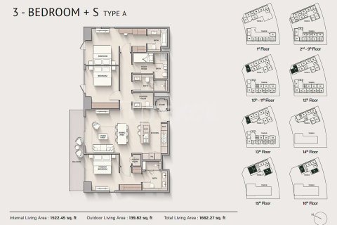 Appartement de 2 chambres à Dubai Silicon Oasis, UAE No. 106674 11
