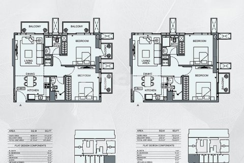 Appartement de 2 chambres à Jumeirah Village Circle, UAE No. 143805 22