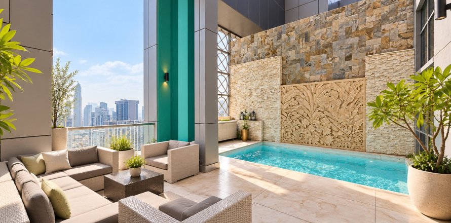 Penthouse de 4 chambres à Business Bay, UAE No. 212958