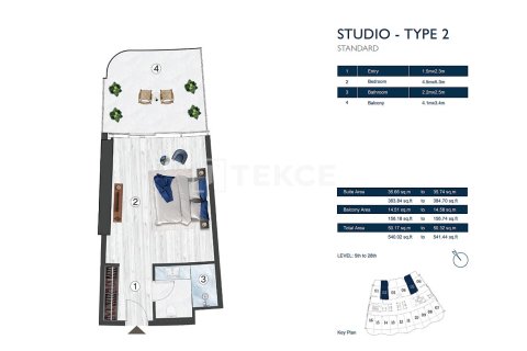 Apartamento tipo estudio Estudio en Ras Al Khaimah, UAE No. 144729 13
